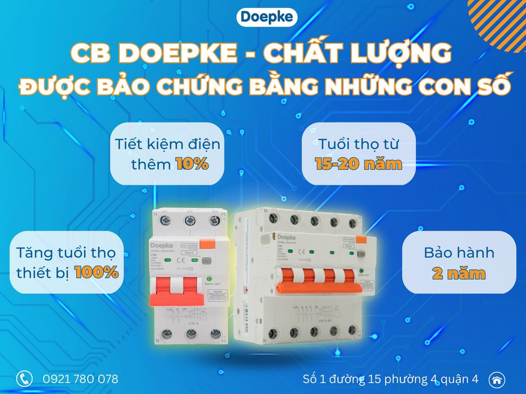 CB chống điện giật cung cấp sản phẩm bảo vệ mạch điện chất lượng