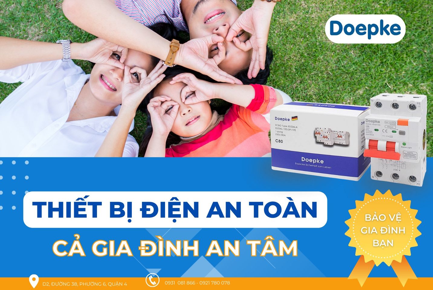 Sản phẩm của Doepke an toàn cho mọi gia đình 